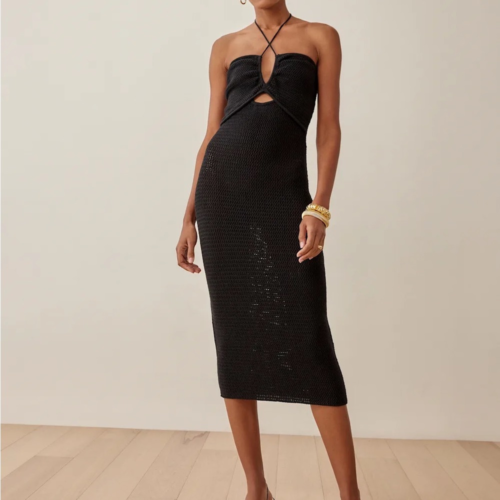 Reformation Venete Open Knit Dress